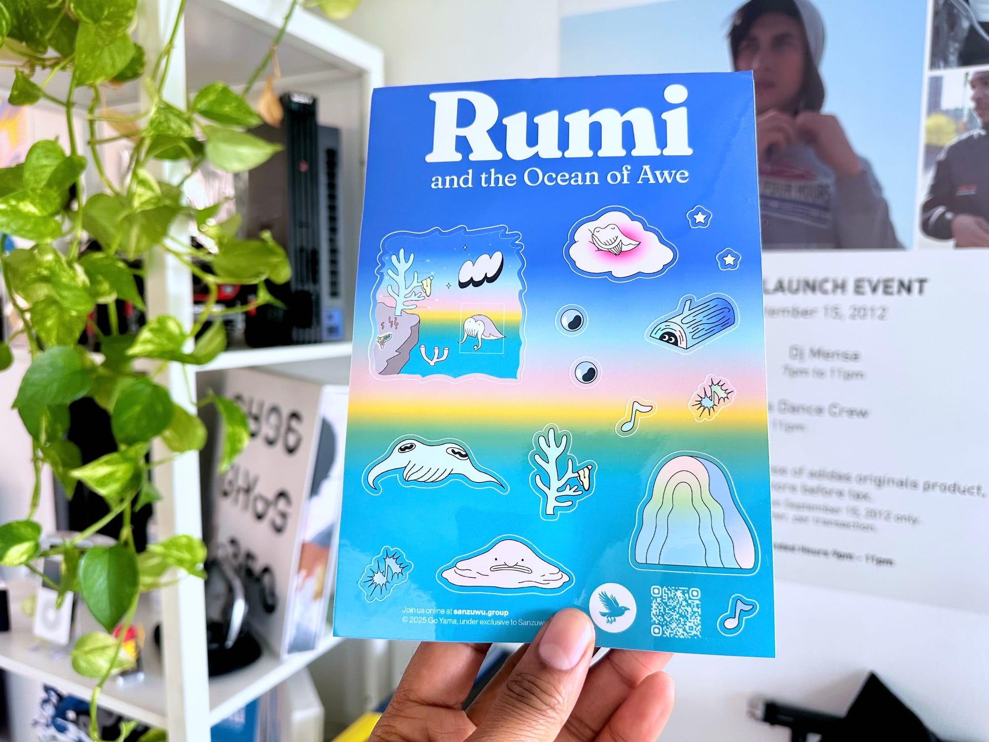 Rumi stickers, just in time for Bandcamp Friday!
