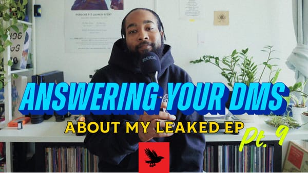 Title card for Answering Your DMs 9. Paul is wearing a black hoodie, holding a microphone.